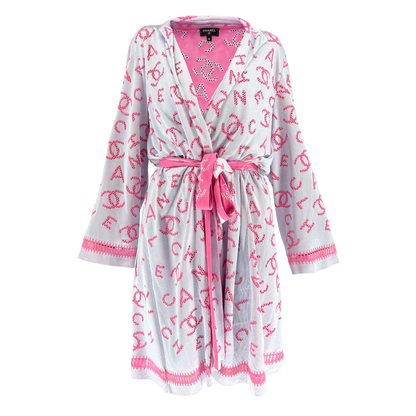 Chanel Pink Logo Kimono