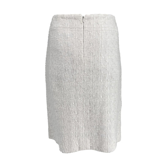 Chanel White Tweed Skirt