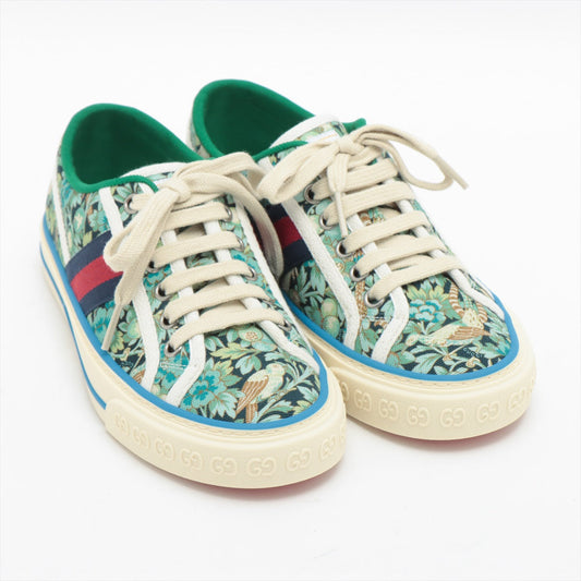Gucci Canvas Trainers 34 Women's Green Tennis 1977 -