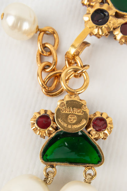 Collier en pte de verre Chanel