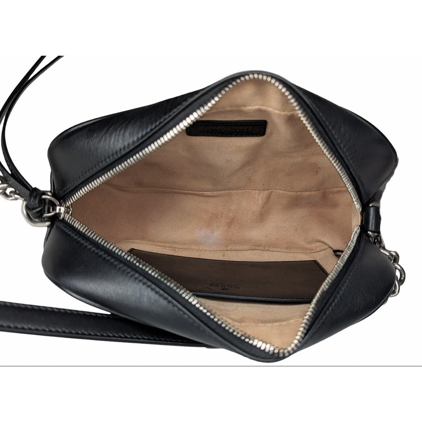 Gucci Black Small Aria Marmont Crossbody Matelasse Camera Bag