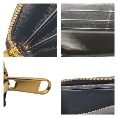 Gucci Black Calfskin 1955 Horsebit Long Wallet