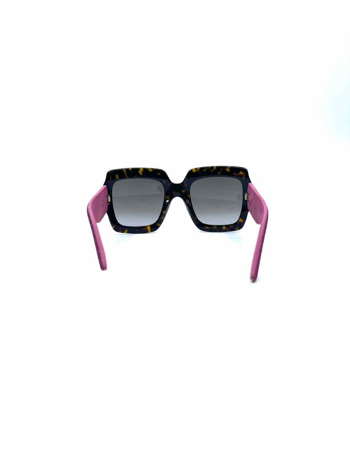 GUCCI Brown, Pink Square Tortious Sunglasses