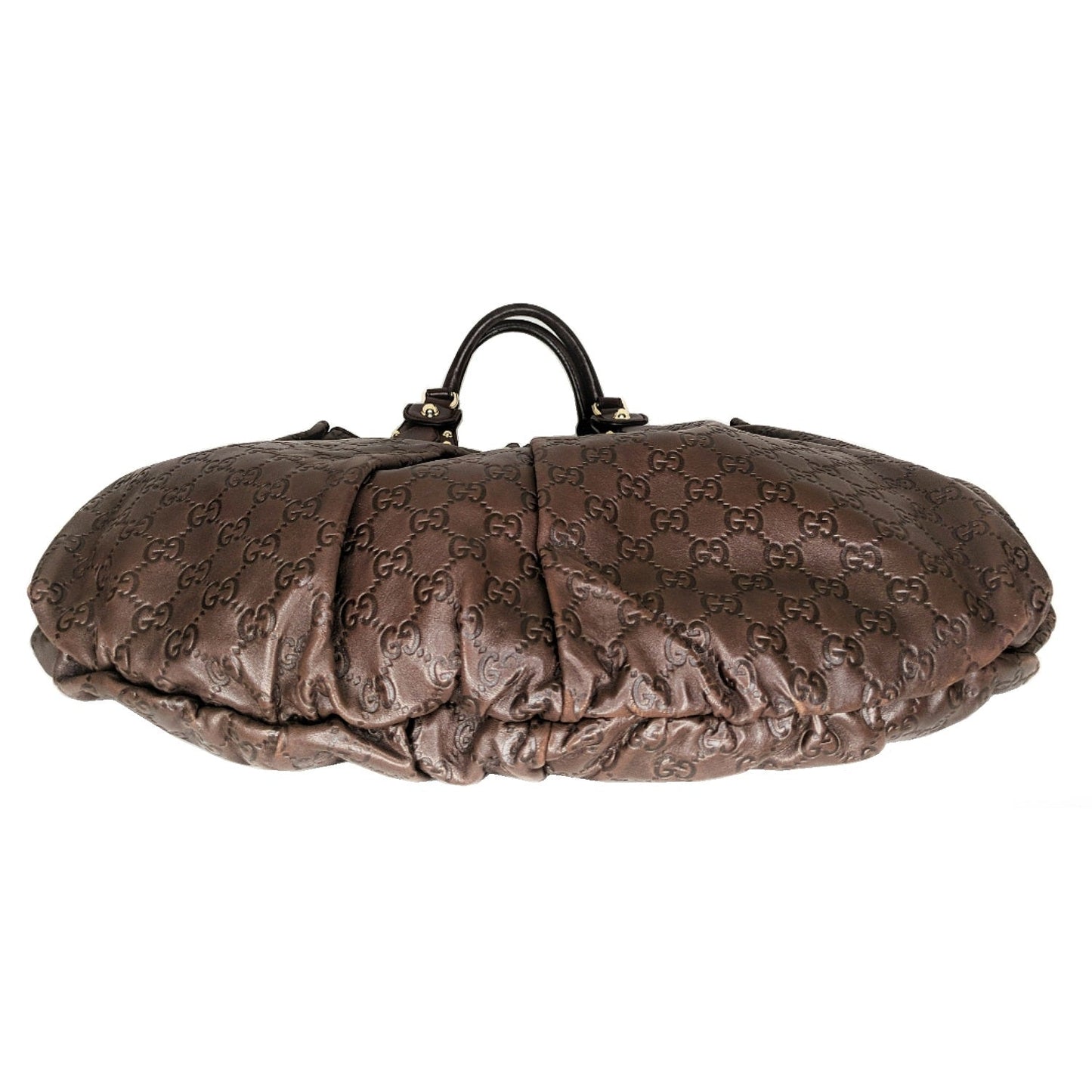 Gucci Brown Guccissima Leather Studded Pelham Tote
