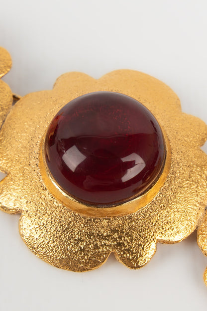 Broche dore Chanel 1980s