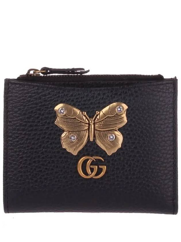 Gucci Butterfly Card Wallet Black