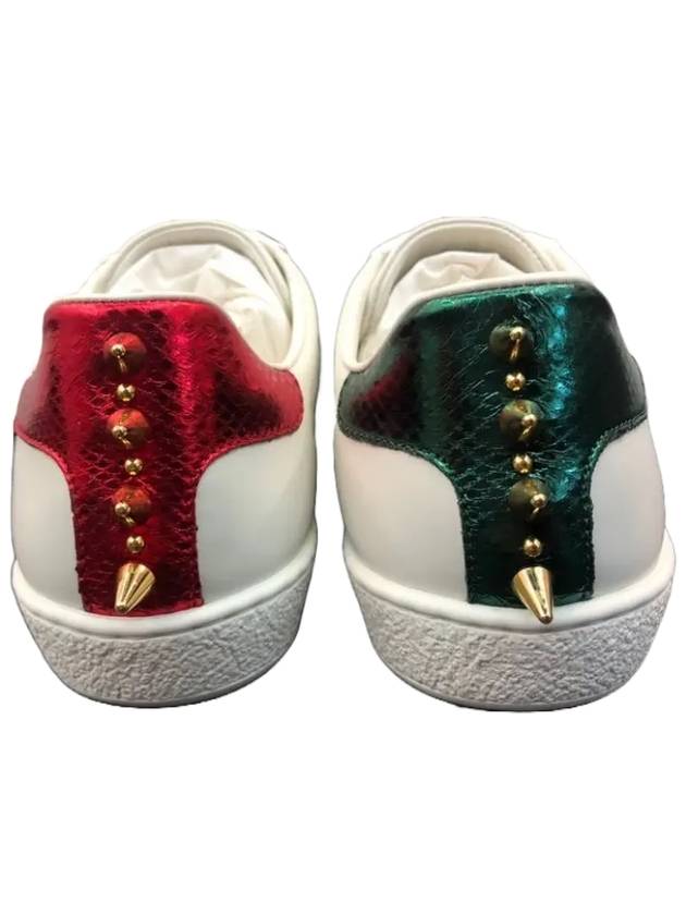 Gucci Ace Stud Leather Low Top Sneakers White
