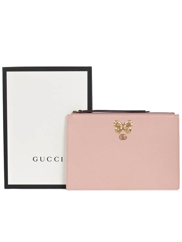 Gucci Butterfly Clutch Bag Pink
