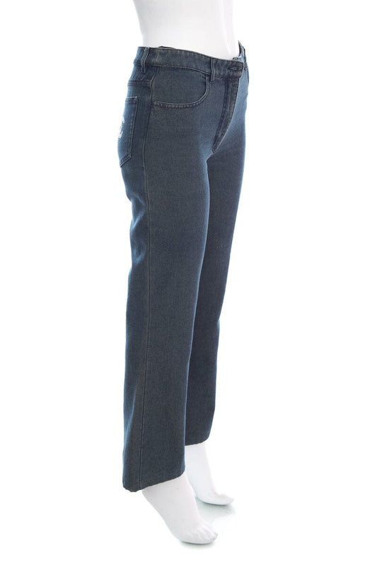 Chanel Blue CC Detail Jeans SZ 34