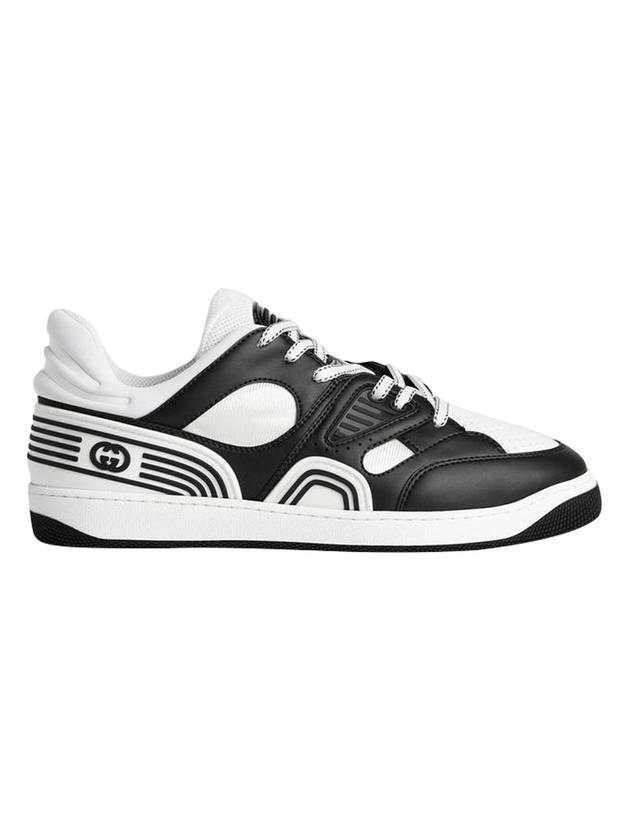 Gucci Basket Two-Tone Low Top Sneakers Black White