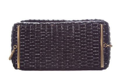Chanel Black Wicker Basket Bag Cross-Body