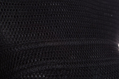 Chanel Black Mesh Perforated Dress SZ 36