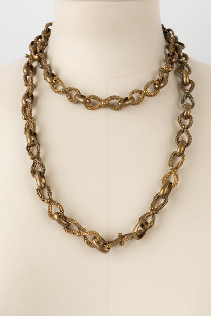 Collier dor Chanel 1950-60