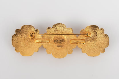 Broche dore Chanel 1980s