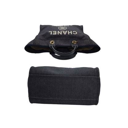 Chanel Medium Dark Washed Denim Deauville Tote
