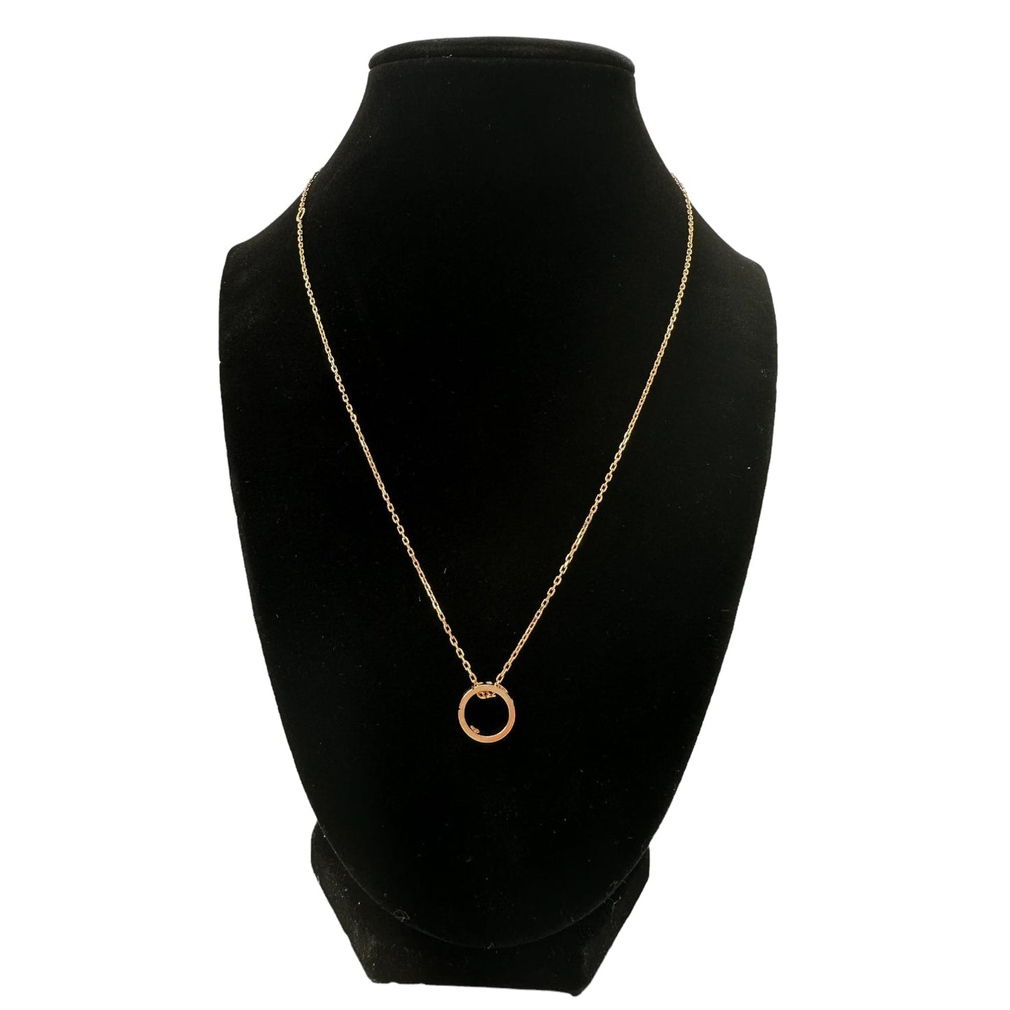 Gucci Amor circle pendant necklace