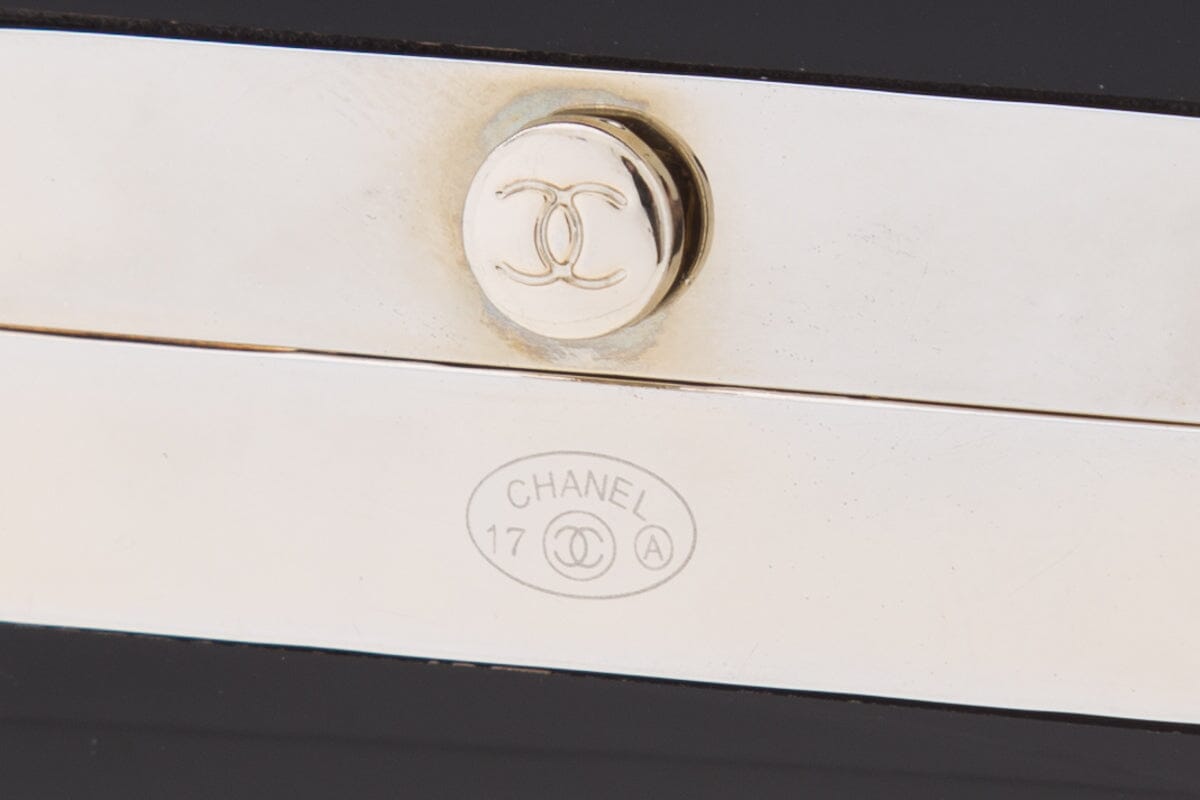 Chanel Black & Jewel Detail Cuff
