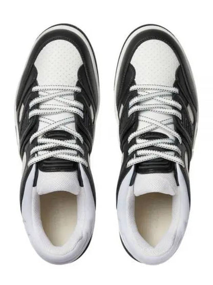 Gucci Basket Two-Tone Low Top Sneakers Black White