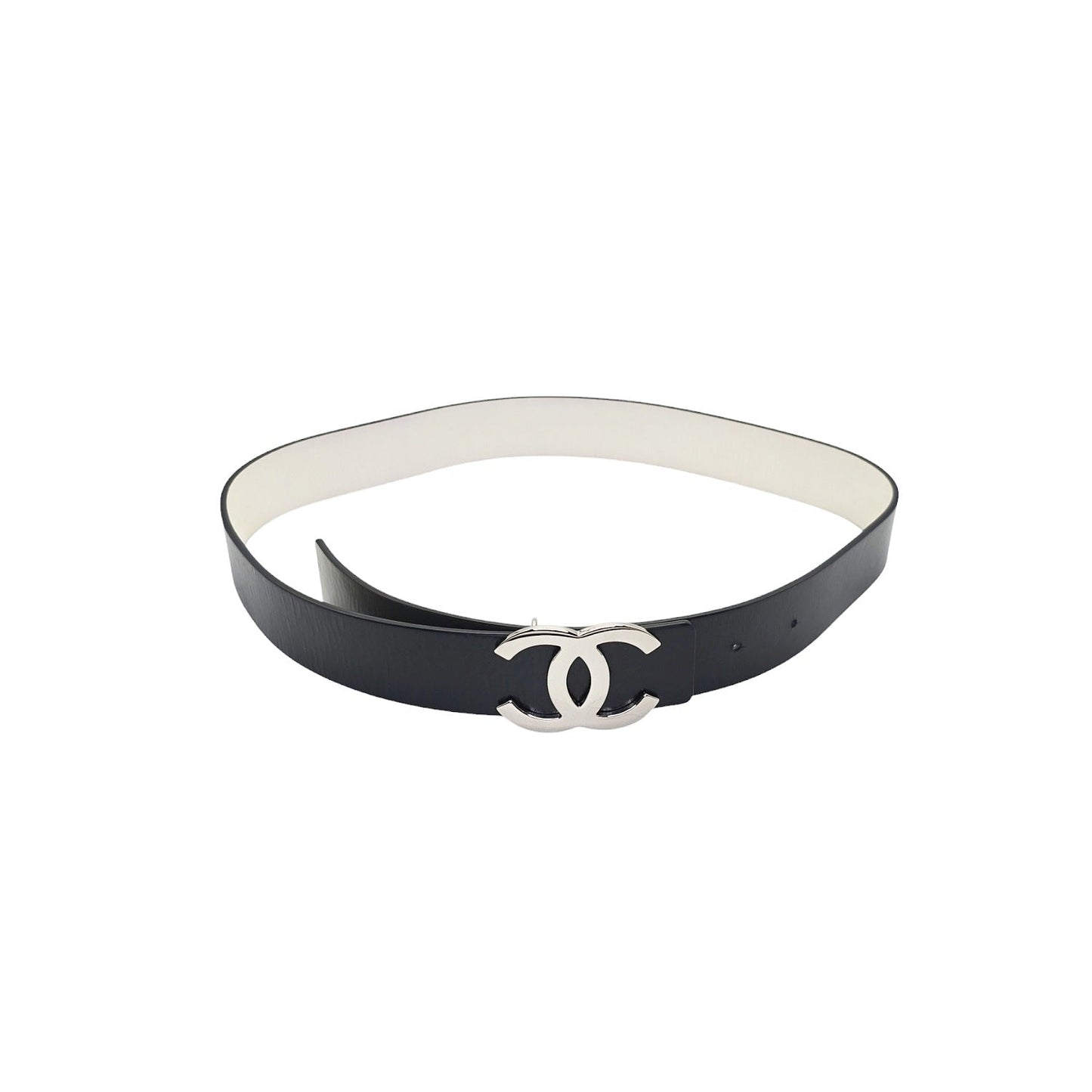Chanel 2021 Reversible Leather Belt Size M