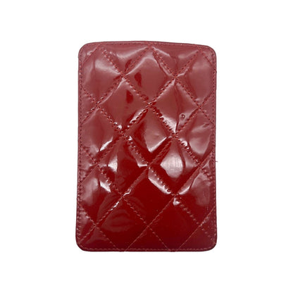 Chanel Red Patent Leather Card Holder