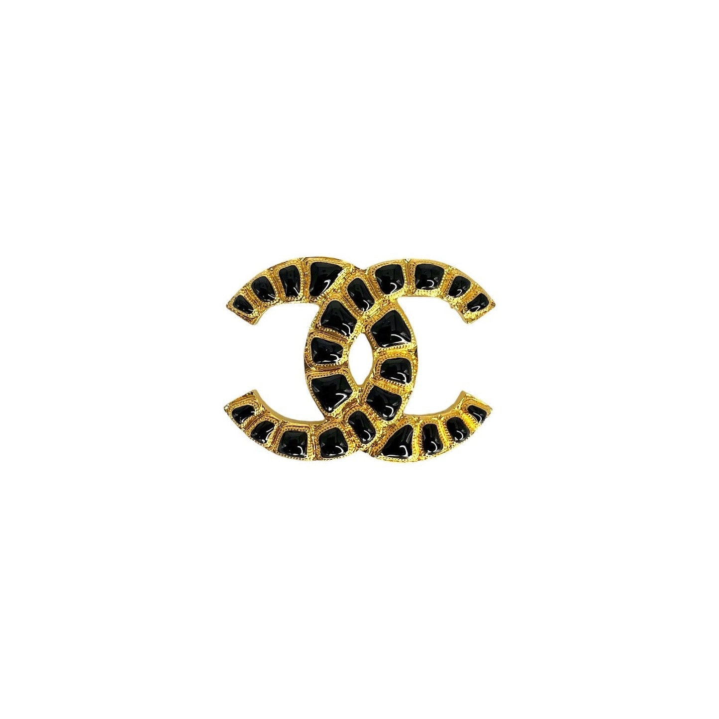 Chanel CC Enamel Brooch Pin