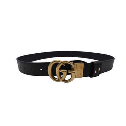 Gucci Calfskin Double G 37mm Reversible Belt