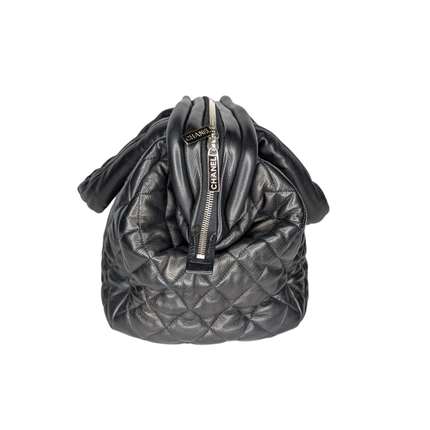Chanel Vintage Caviar Leather Coco Cocoon Bowler Bag