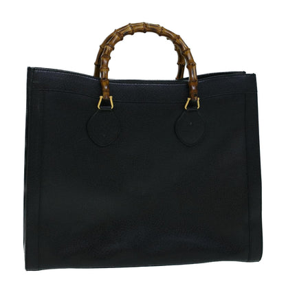 GUCCI Bamboo Hand Bag Leather Black 002 1186 0259  ep1914