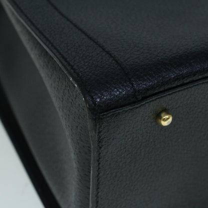 GUCCI Bamboo Hand Bag Leather Black 002 1186 0259  ep1914