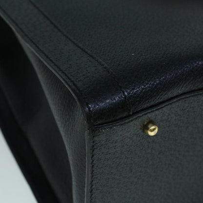 GUCCI Bamboo Hand Bag Leather Black 002 1186 0259  ep1914