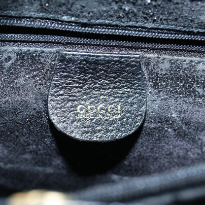 GUCCI Bamboo Hand Bag Leather Black 002 1186 0259  ep1914