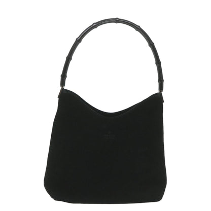 GUCCI Bamboo Shoulder Bag Suede Black 001 3214 001998  ep1932