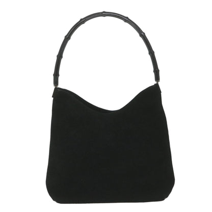 GUCCI Bamboo Shoulder Bag Suede Black 001 3214 001998  ep1932