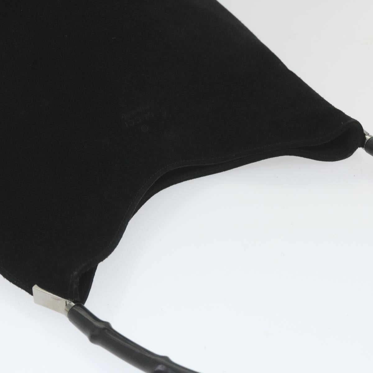 GUCCI Bamboo Shoulder Bag Suede Black 001 3214 001998  ep1932