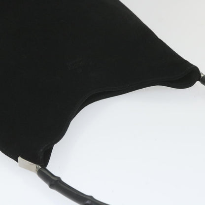 GUCCI Bamboo Shoulder Bag Suede Black 001 3214 001998  ep1932