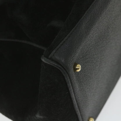 GUCCI Bamboo Hand Bag Suede Black 002 423 0022  ep1933