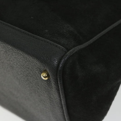 GUCCI Bamboo Hand Bag Suede Black 002 423 0022  ep1933