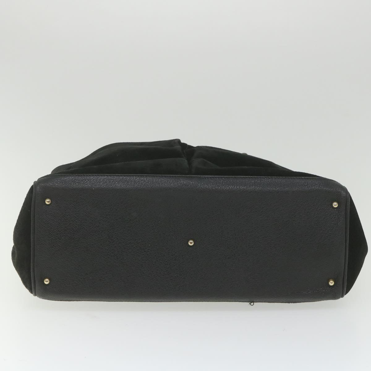 GUCCI Bamboo Hand Bag Suede Black 002 423 0022  ep1933