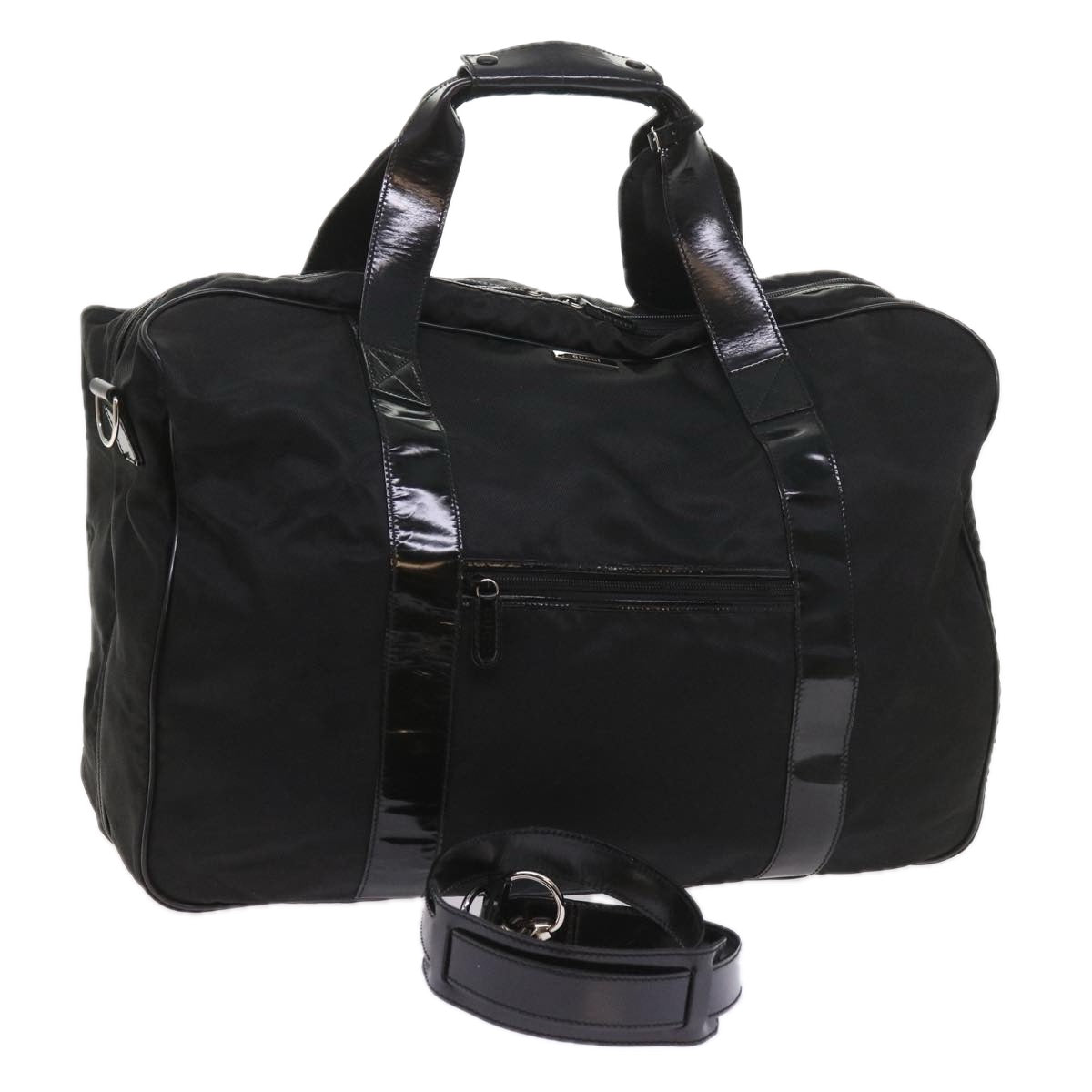 GUCCI Boston Bag Canvas Black 012 3754 0074  ep2080