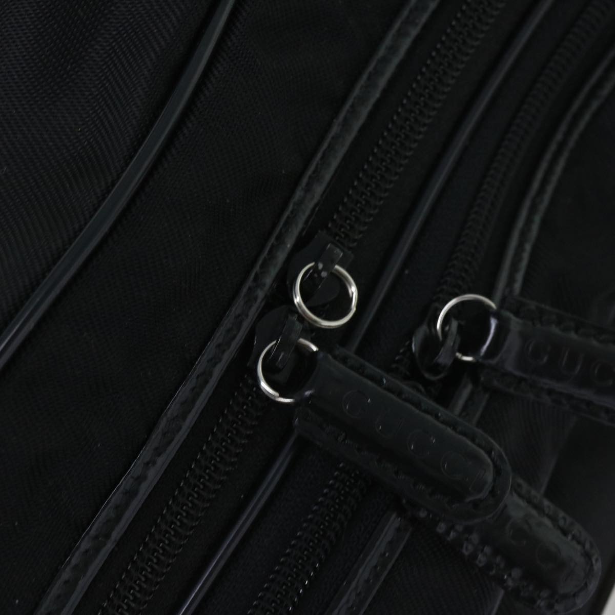 GUCCI Boston Bag Canvas Black 012 3754 0074  ep2080