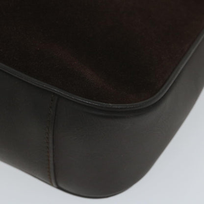 GUCCI Bamboo Shoulder Bag Suede 2way Brown 001 3754 1638  ep2097