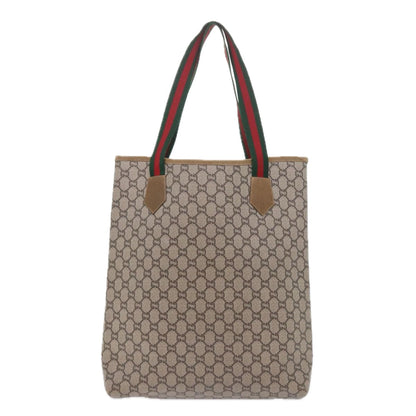GUCCI GG Plus Supreme Web Sherry Line Tote Bag Beige Red Green  ep2191