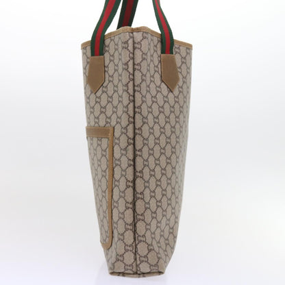 GUCCI GG Plus Supreme Web Sherry Line Tote Bag Beige Red Green  ep2191