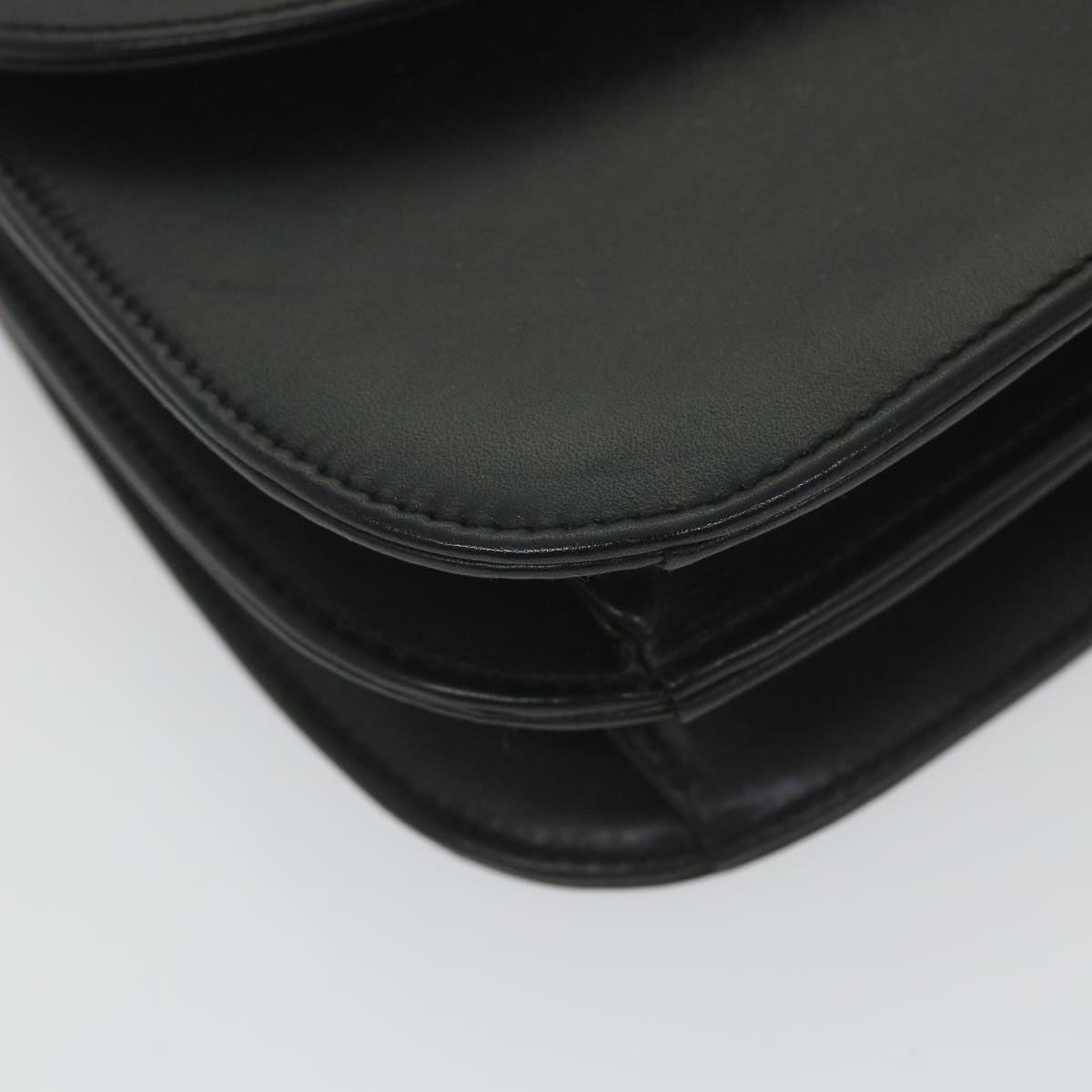 GUCCI Bamboo Hand Bag Leather Black 000 406  ep2265