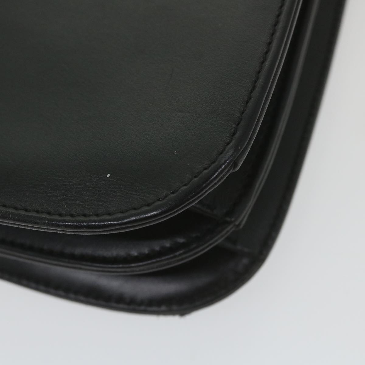GUCCI Bamboo Hand Bag Leather Black 000 406  ep2265