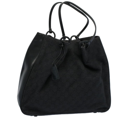 GUCCI GG Canvas Tote Bag Black 101920  ep2273