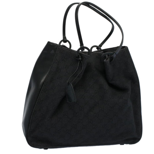 GUCCI GG Canvas Tote Bag Black 101920  ep2273