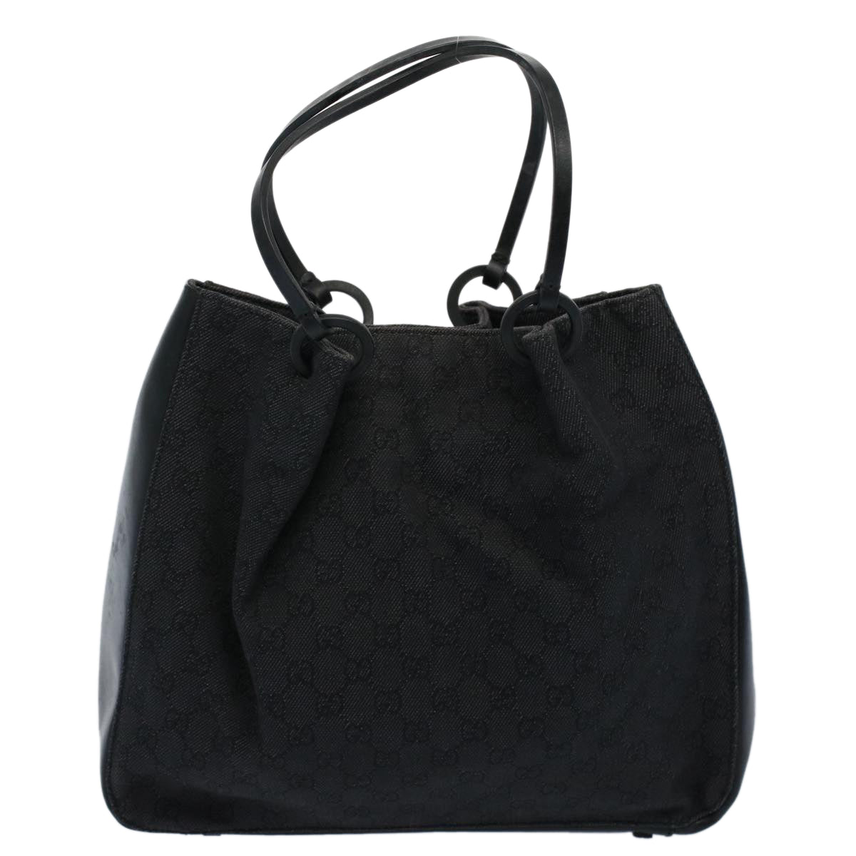 GUCCI GG Canvas Tote Bag Black 101920  ep2273