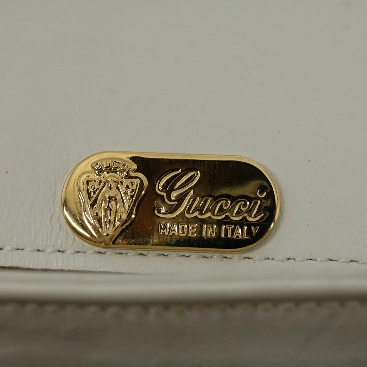 GUCCI Bamboo Hand Bag Leather White 26 000 0029  ep2281
