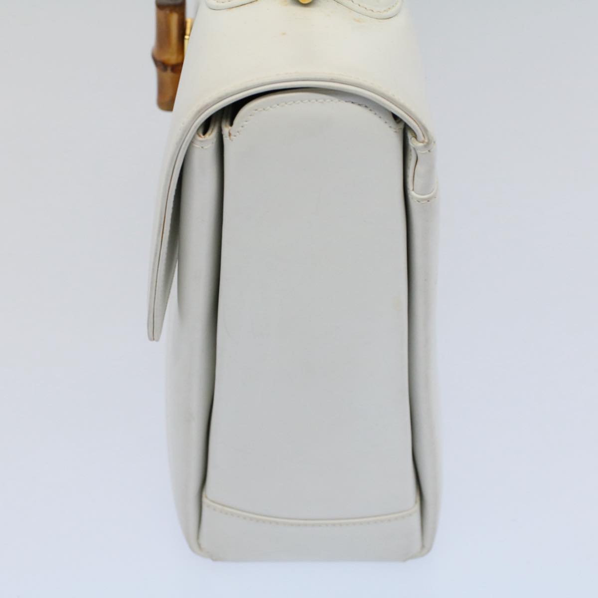 GUCCI Bamboo Hand Bag Leather White 26 000 0029  ep2281